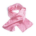 Pink Ribbon Silk Scarf